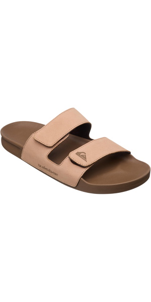 2026 Quiksilver Mens Rivi Leather Double Adjust Sandal AQYL101256 - Sand